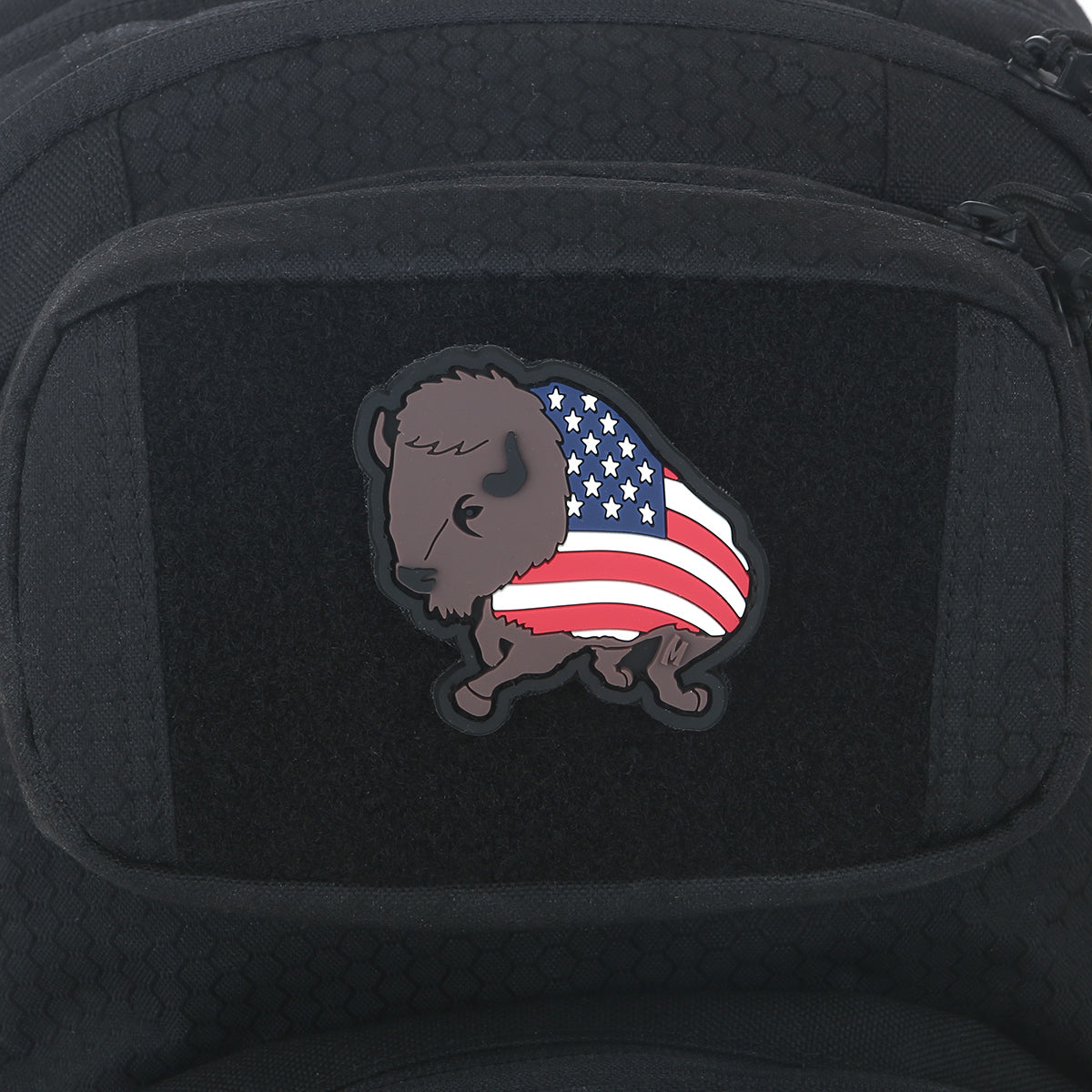 maxpedition-legacy-american-bison-morale-patch-full-color-pvc-3d image 3
