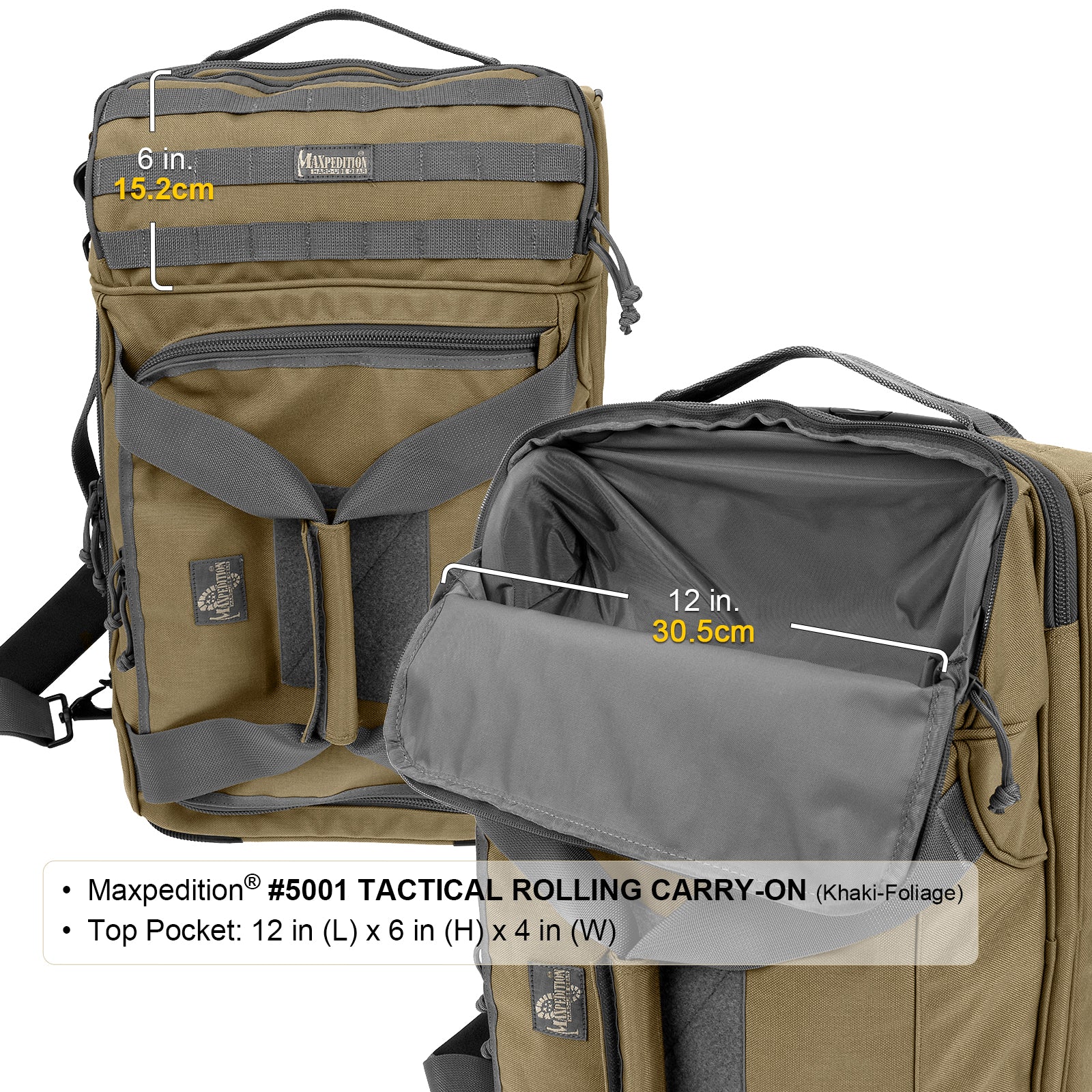 maxpedition-agr-rolling-carry-on-trolley-khaki-foliage image 7