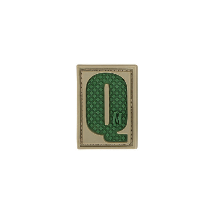 maxpedition-legacy-buchstabe-q-pvc-patch-swat-klett-klein image 2