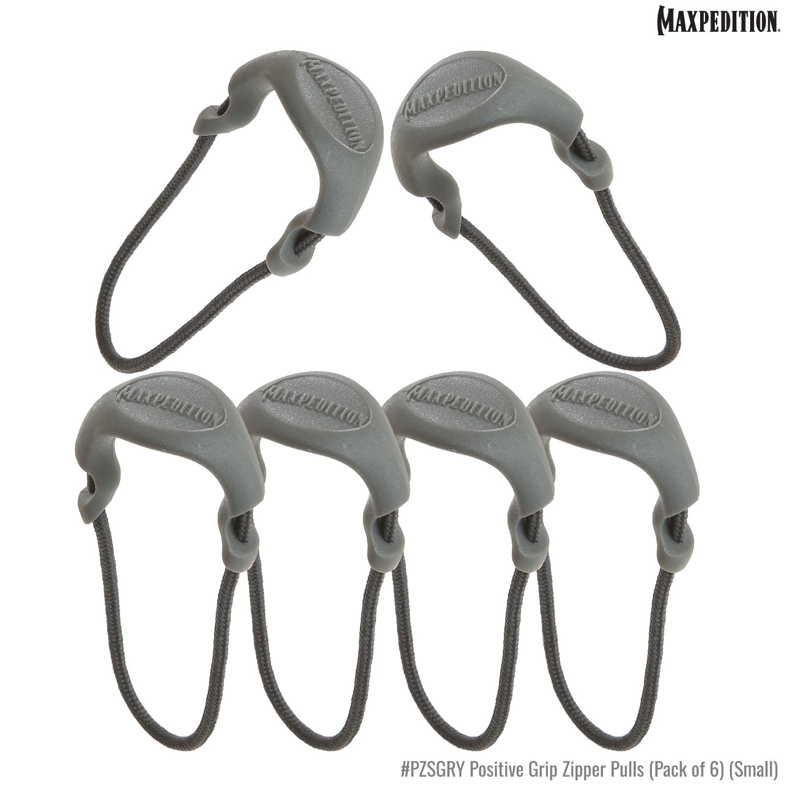 maxpedition-pzs-zipper-pulls-small-reissverschluss-6er-schwarz image 2