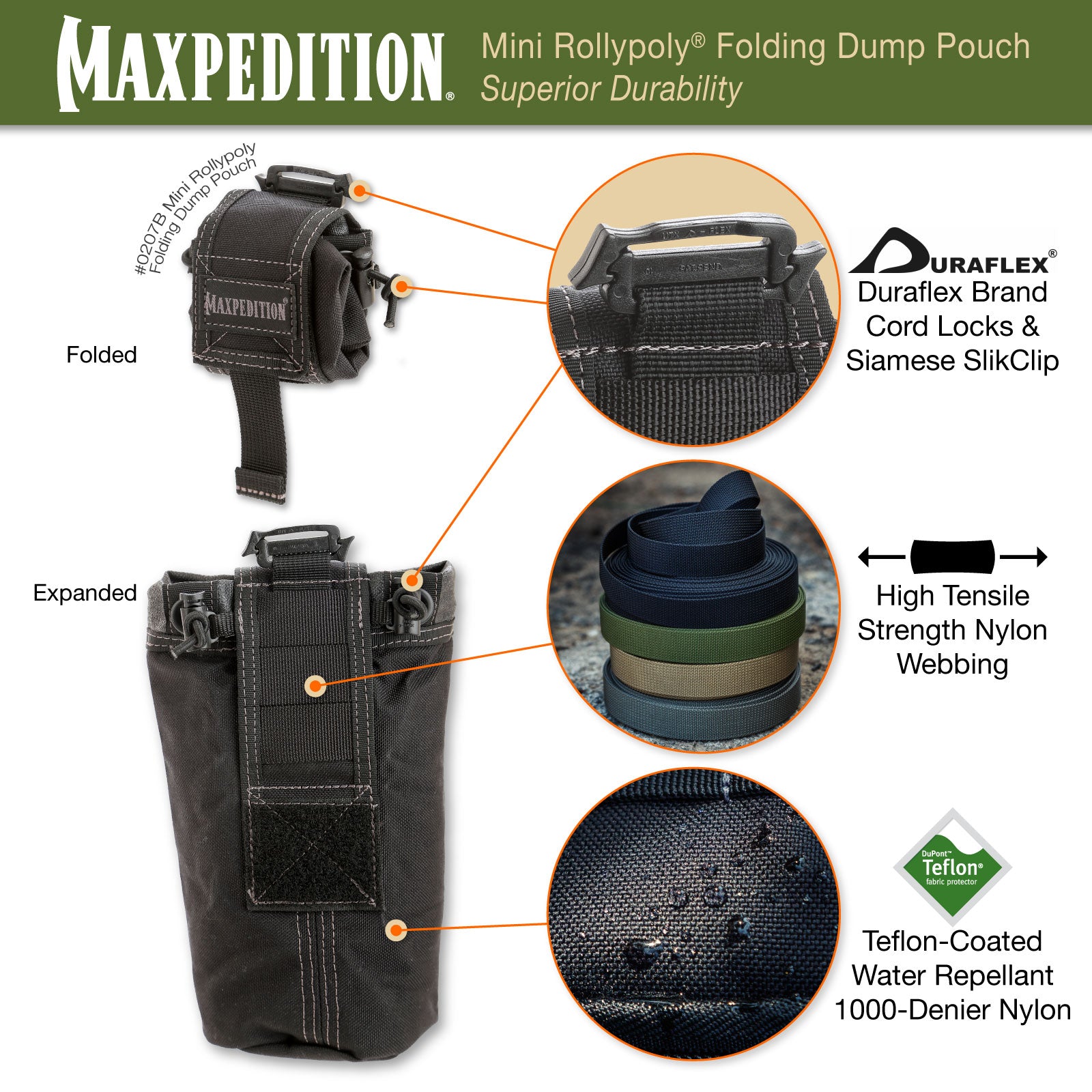 maxpedition-mini-rollypoly-dump-pouch-abwurftasche-schwarz image 6