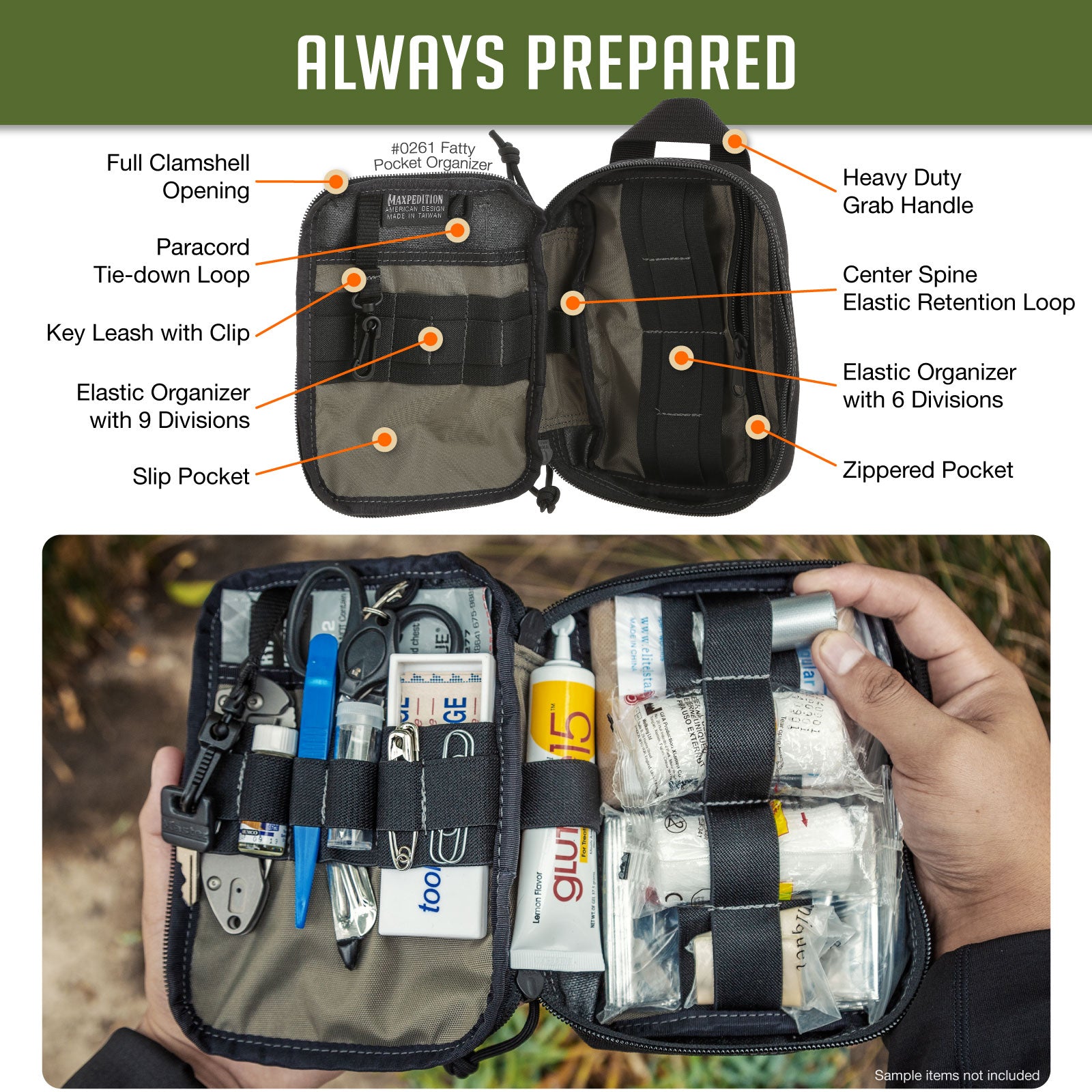 maxpedition-legacy-fatty-pocket-organizer-tasche-khaki-1000d image 8