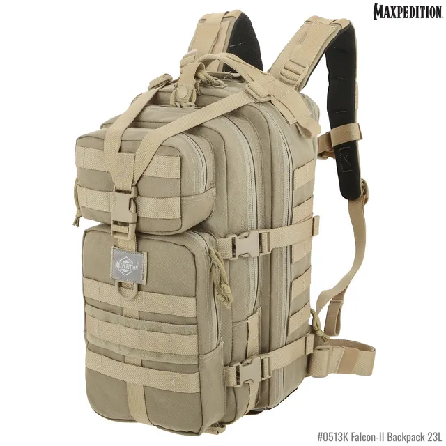 maxpedition-falcon-ii-rucksack-23l-khaki-molle-tagesrucksack image 1
