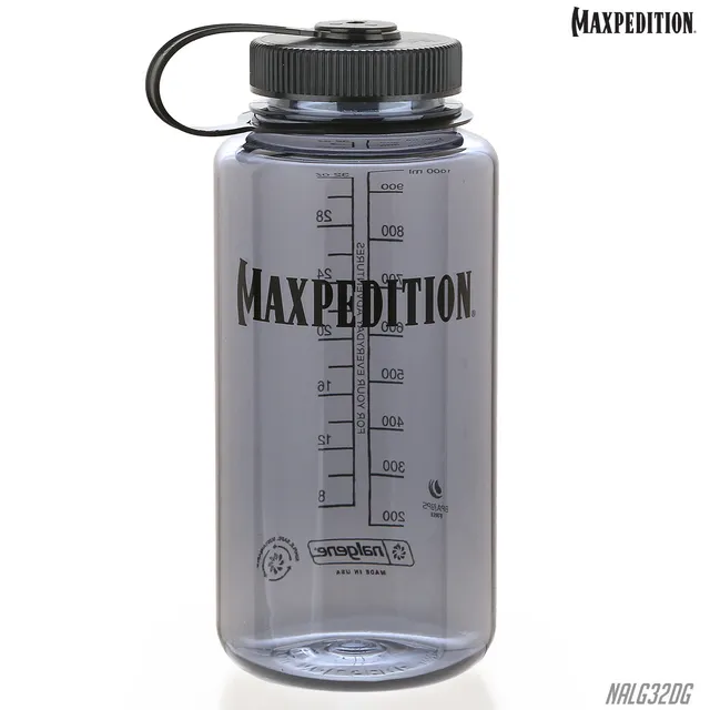 maxpedition-nalgene-trinkflasche-1l-wide-mouth-dark-gray image 1