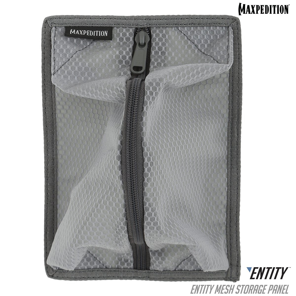 maxpedition-entity-mesh-einsatz-grau-klett-organizer-12-7cm image 1