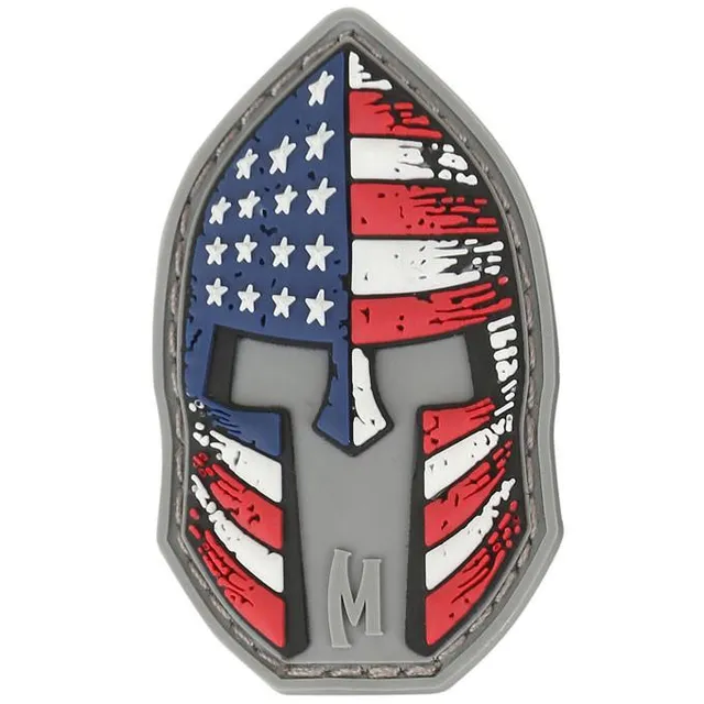 maxpedition-spartan-helmet-morale-patch-full-color-sterne image 1