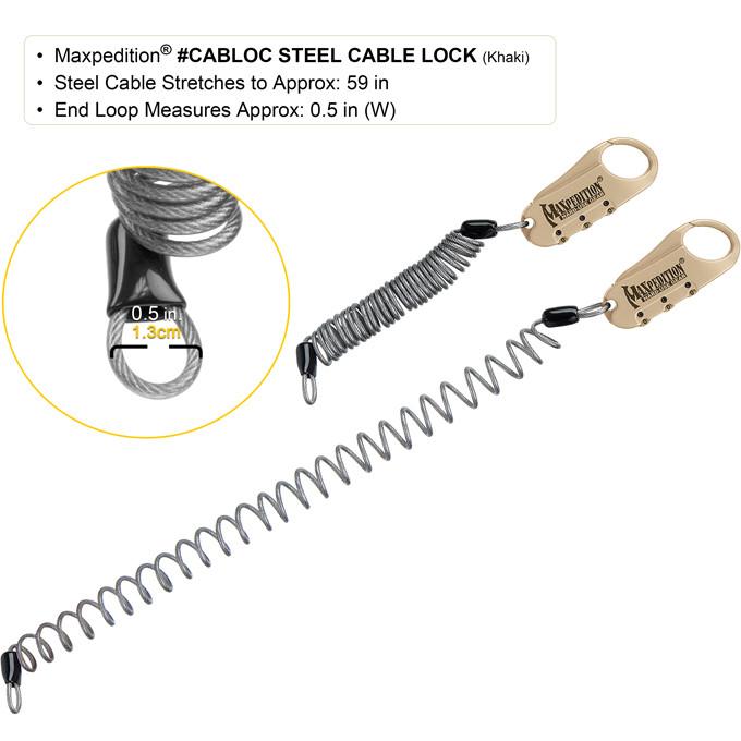 maxpedition-legacy-steel-cable-lock-zahlenschloss-schwarz image 8