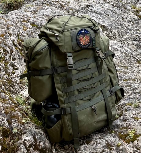Stabil am Rucksack