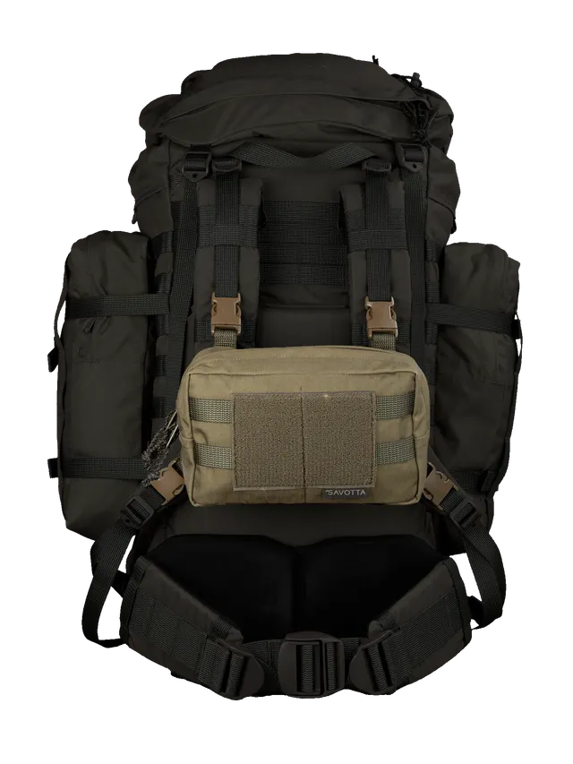 savotta-kahakka-rintamus-chest-pack-gr-n-set-schnallen image 1