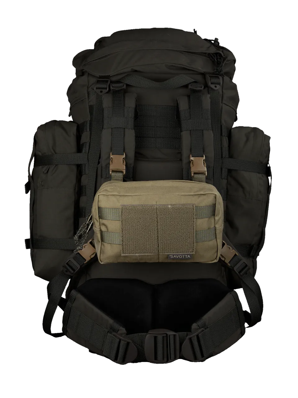 savotta-kahakka-rintamus-chest-pack-gr-n-set-schnallen image 1