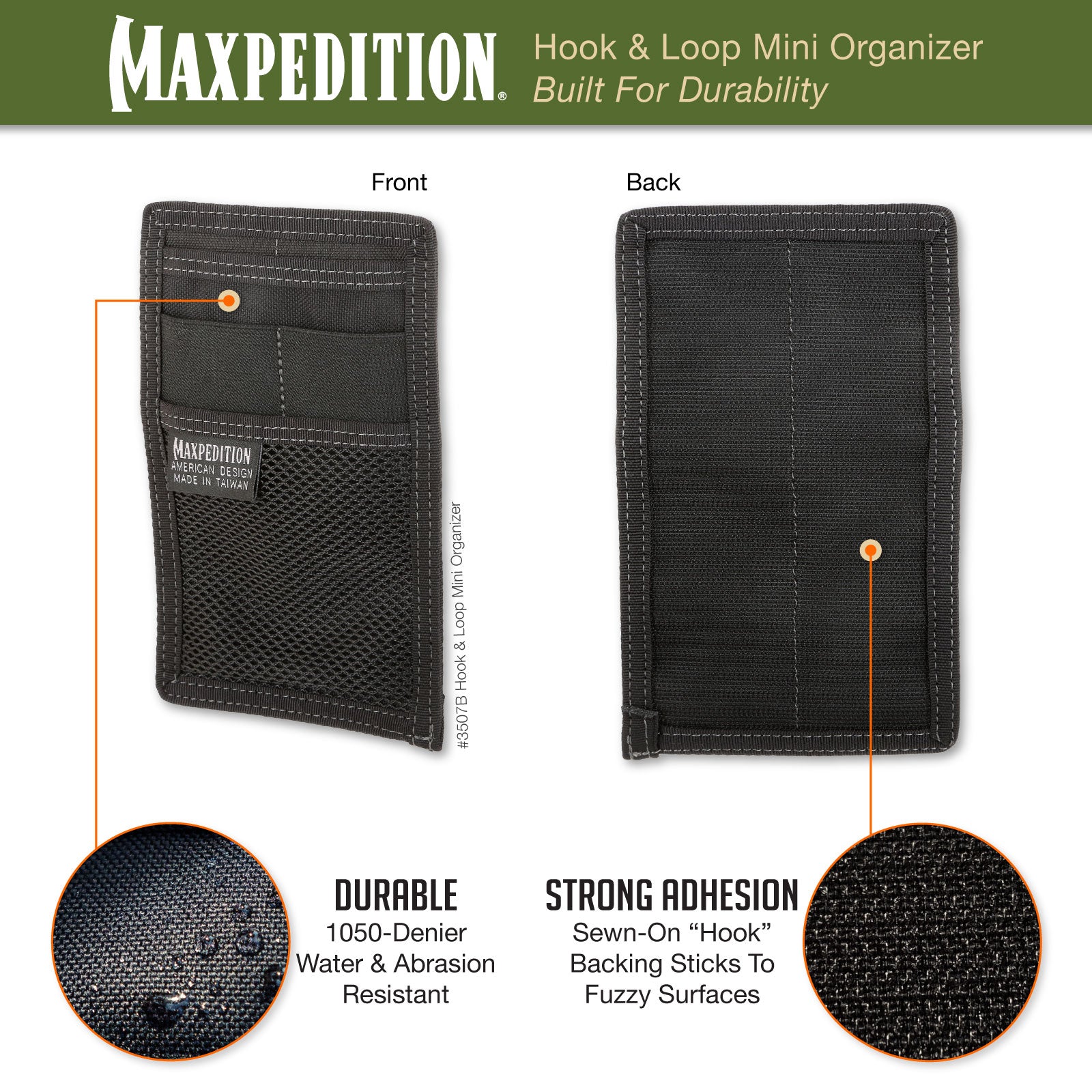 maxpedition-legacy-mini-organizer-klett-pouch-schwarz image 4