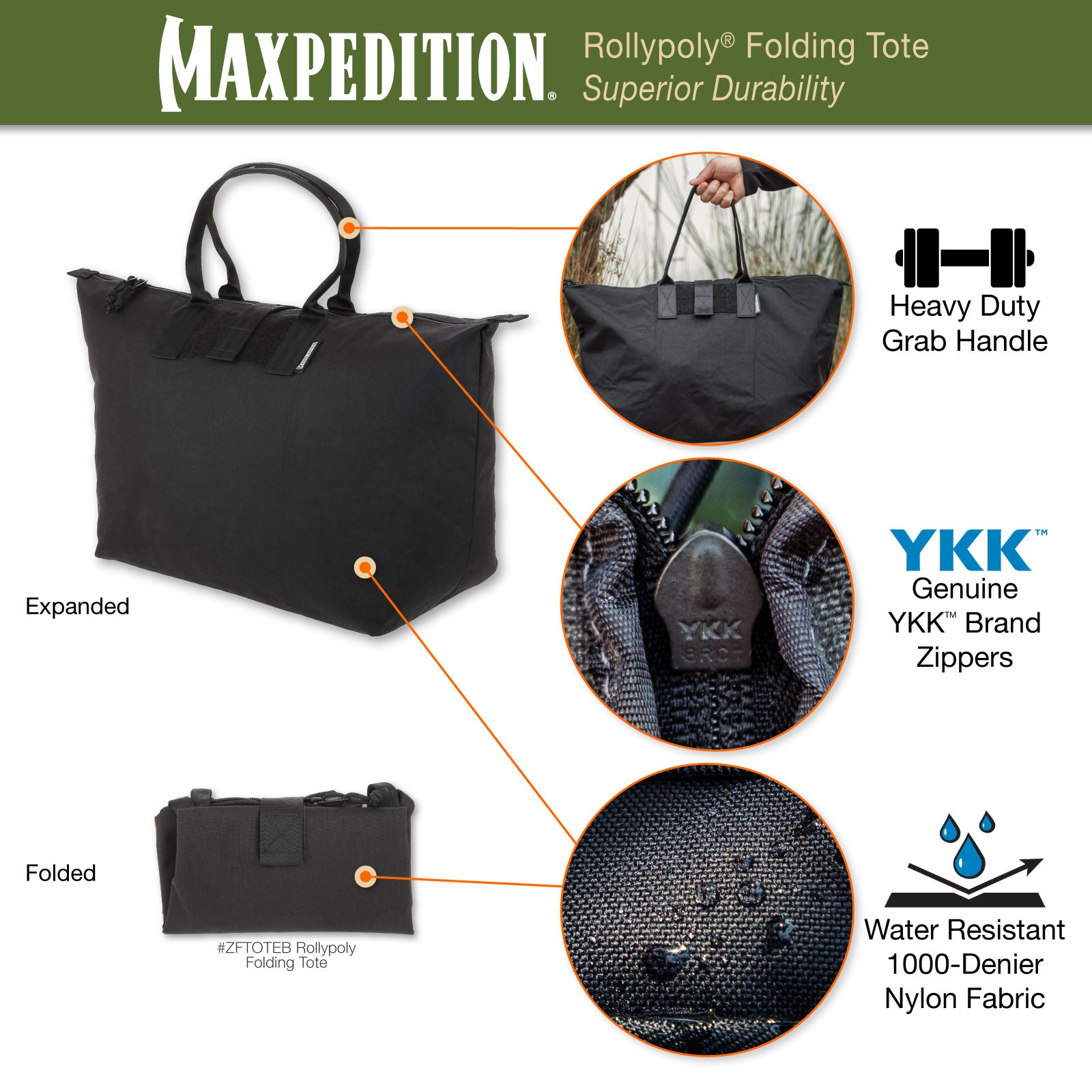 maxpedition-rollypoly-falt-tasche-wolf-gray-25-l image 4