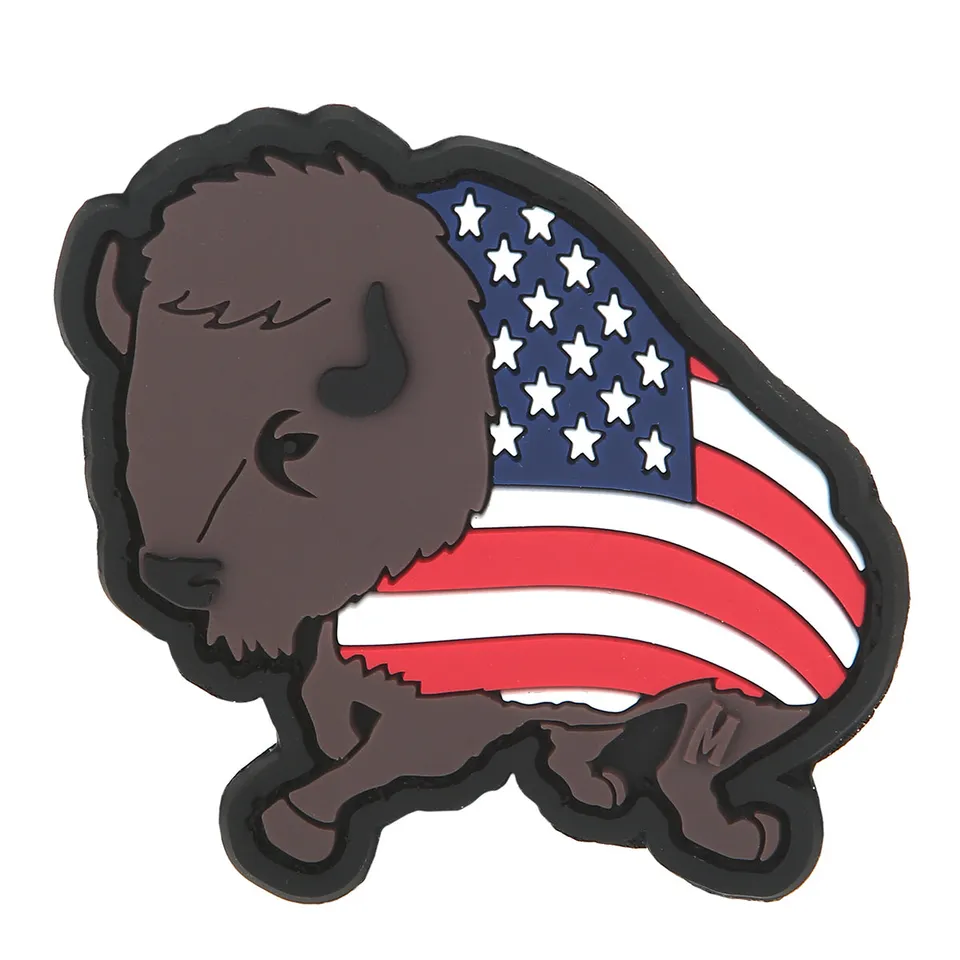 maxpedition-legacy-american-bison-morale-patch-full-color-pvc-3d image 1