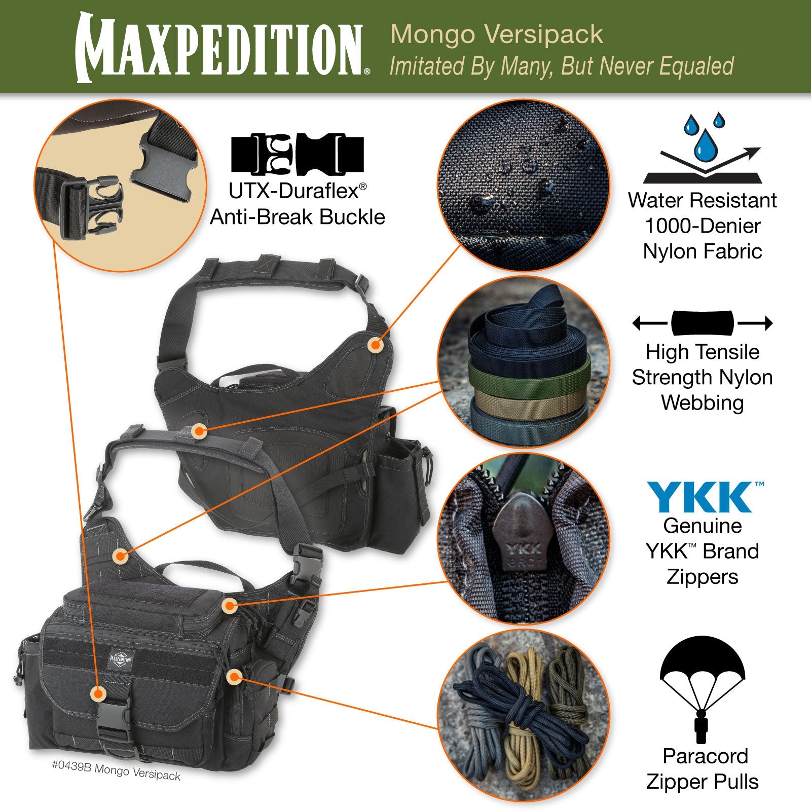 maxpedition-mongo-versipack-schultertasche-schwarz-11-7l image 4