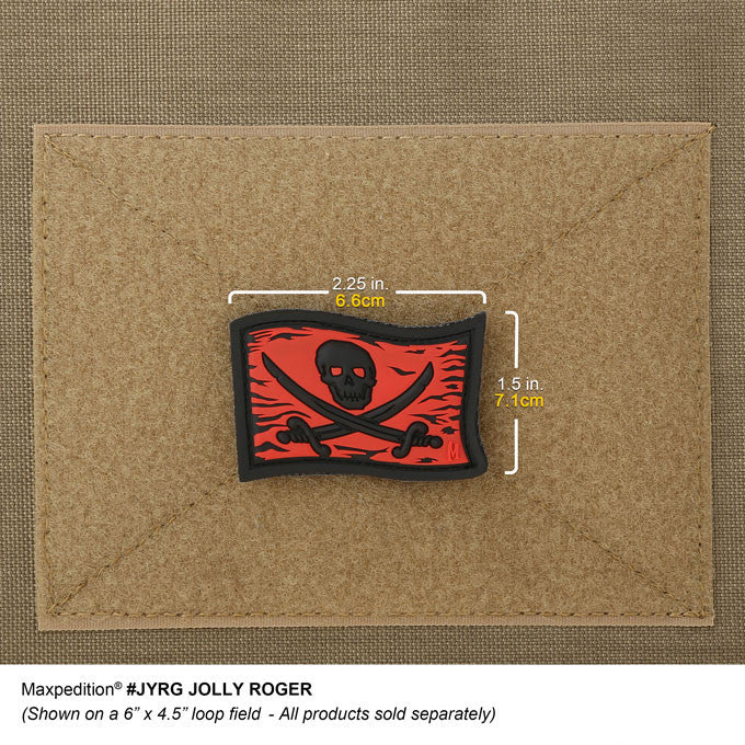 maxpedition-jolly-roger-morale-patch-totenkopf-pvc-klett image 5
