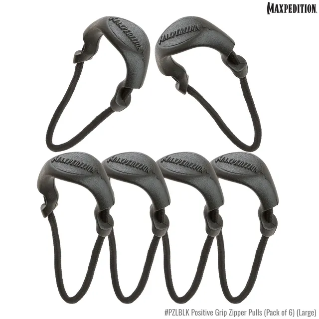 maxpedition-legacy-pzl-zipper-pulls-6er-reissverschluss-schwarz image 1