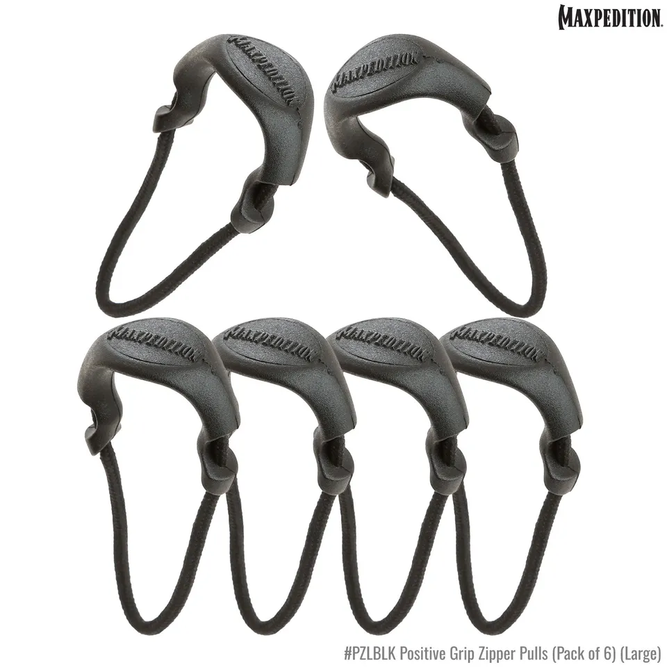 maxpedition-legacy-pzl-zipper-pulls-6er-reissverschluss-schwarz image 1
