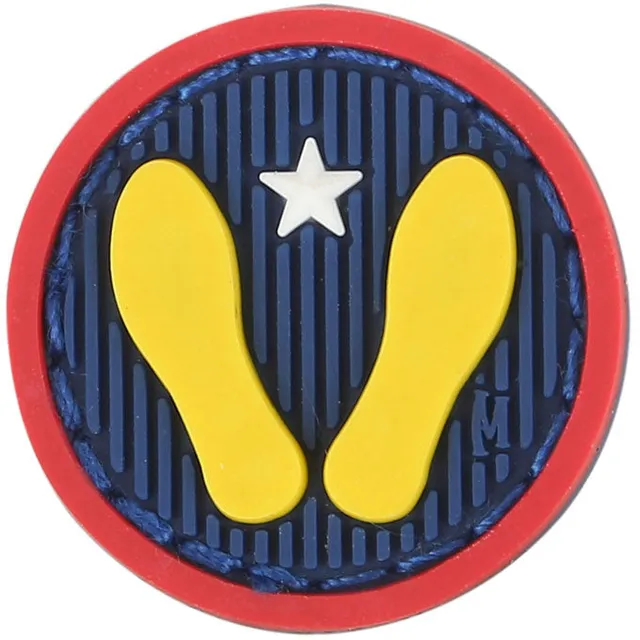 maxpedition-yellow-footprints-patch-full-color-mini-pvc-aufn-her image 1