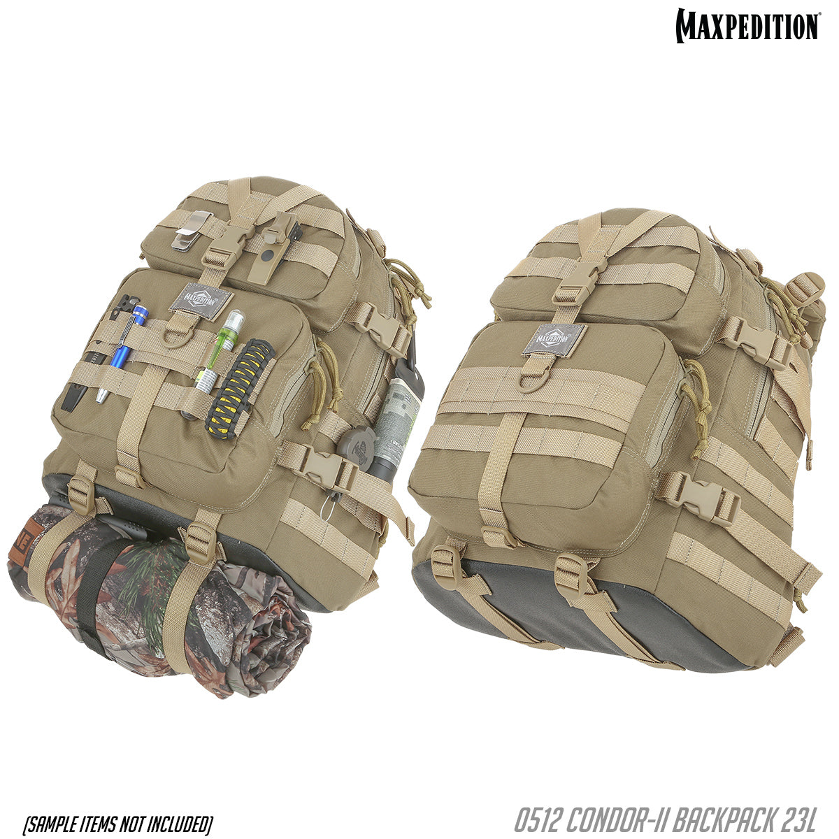 maxpedition-condor-ii-rucksack-23l-taktischer-rucksack-khaki image 6