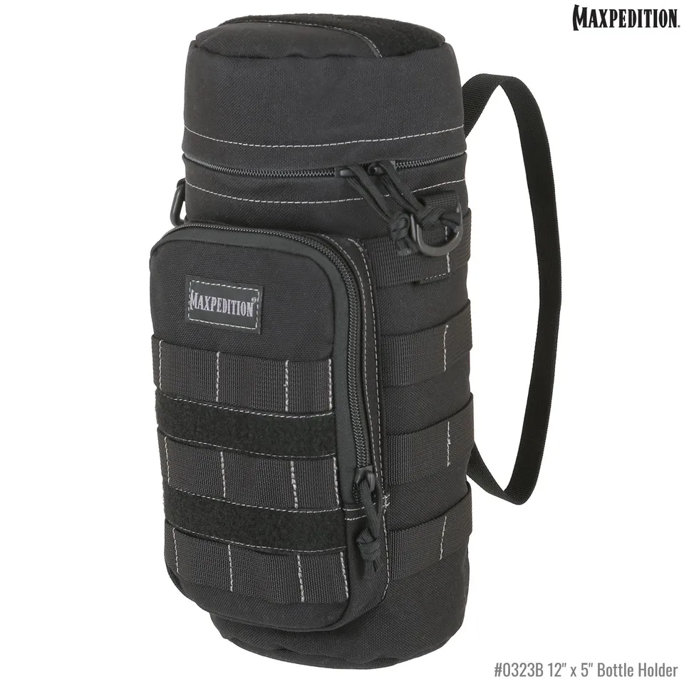 maxpedition-legacy-12x5-bottle-holder-flaschenhalter-schwarz image 1