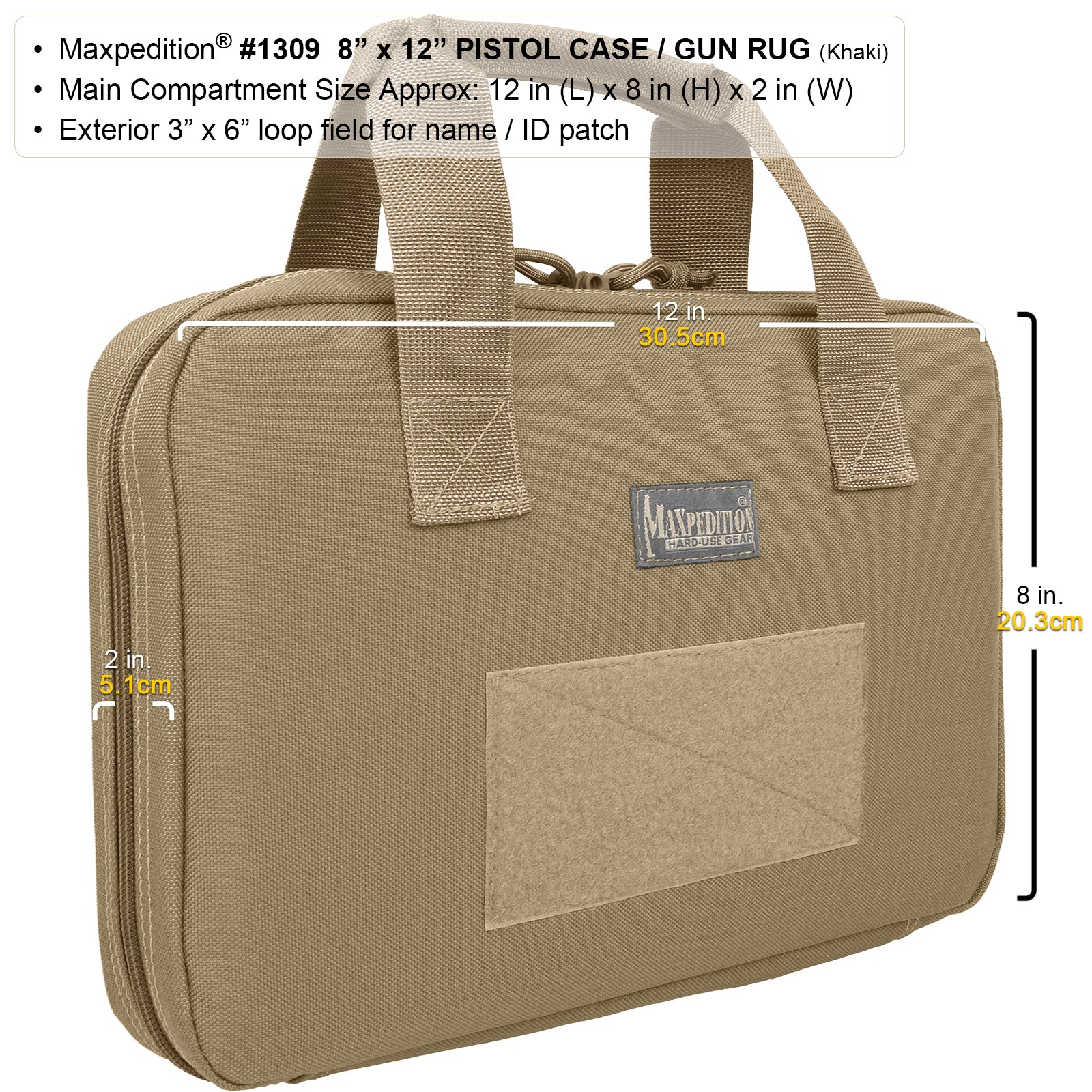 maxpedition-legacy-8x12-pistolentasche-waffentasche-schwarz-gepolstert image 8