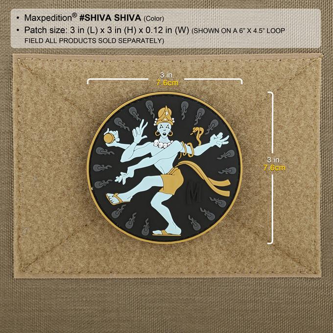 maxpedition-shiva-morale-patch-pvc-klett-patch-full-color-3-zoll image 3