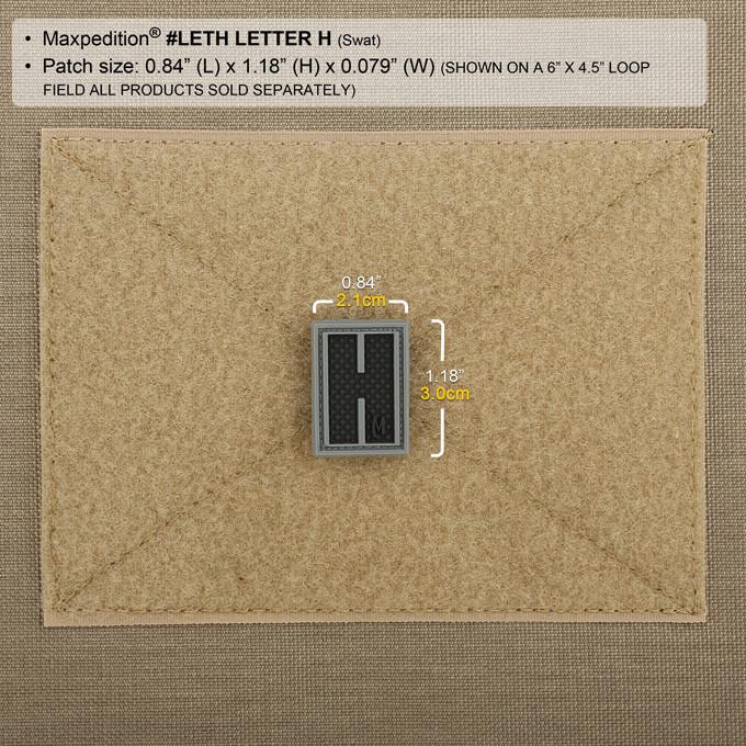 maxpedition-legacy-letter-h-patch-swat-schwarz-pvc image 4