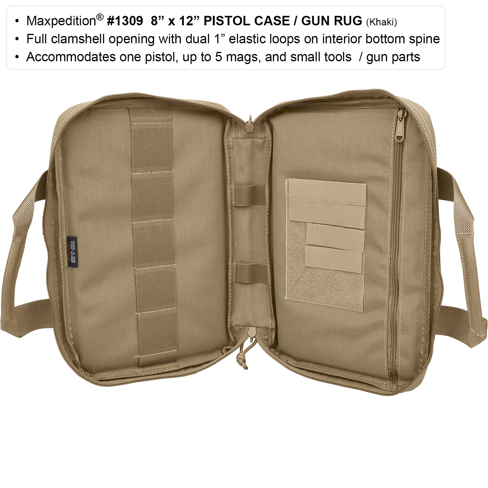 maxpedition-legacy-8x12-pistolentasche-waffentasche-schwarz-gepolstert image 5