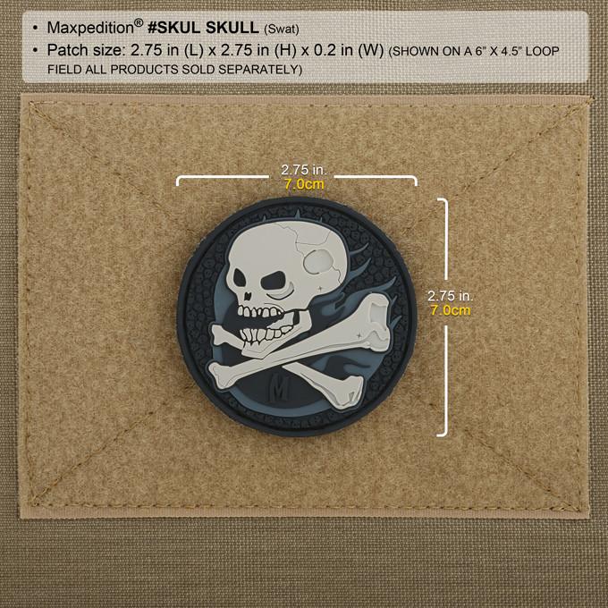 maxpedition-legacy-skull-morale-patch-glow-pvc-klett image 5