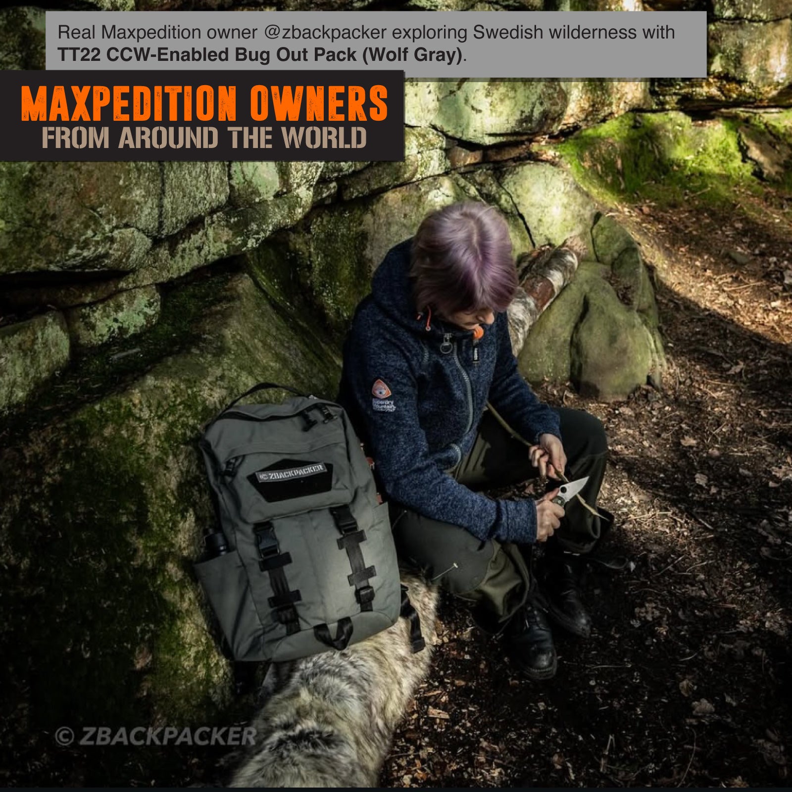 maxpedition-tt22-bug-out-rucksack-wolf-gray-22l-ccw image 7