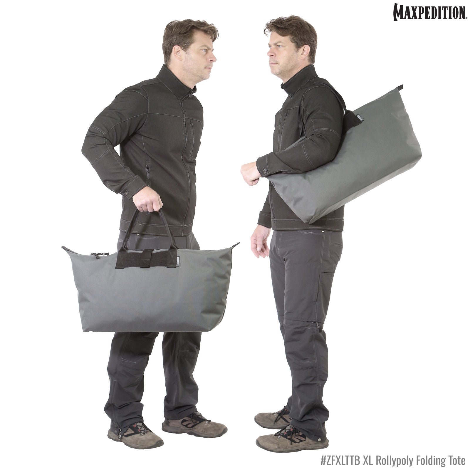 maxpedition-rollypoly-xl-folding-tote-falttasche-wolf-gray image 2
