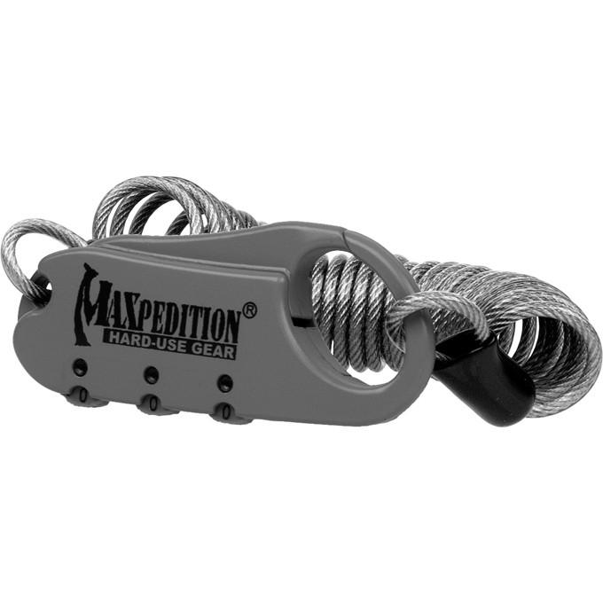 maxpedition-legacy-steel-cable-lock-zahlenschloss-schwarz image 2