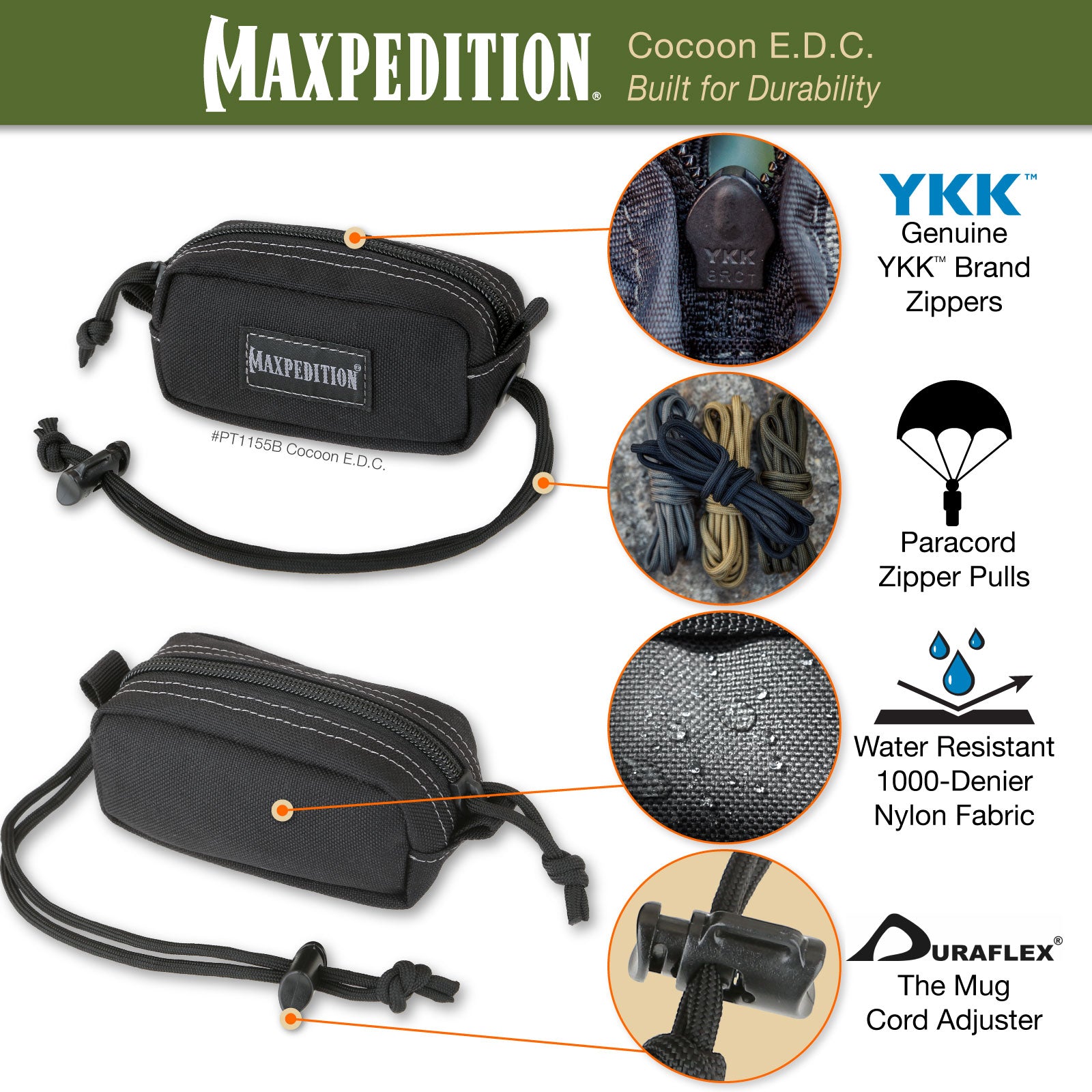 maxpedition-agr-cocoon-edc-pouch-mini-tasche-schwarz image 5