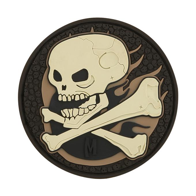 maxpedition-legacy-skull-morale-patch-glow-pvc-klett image 2