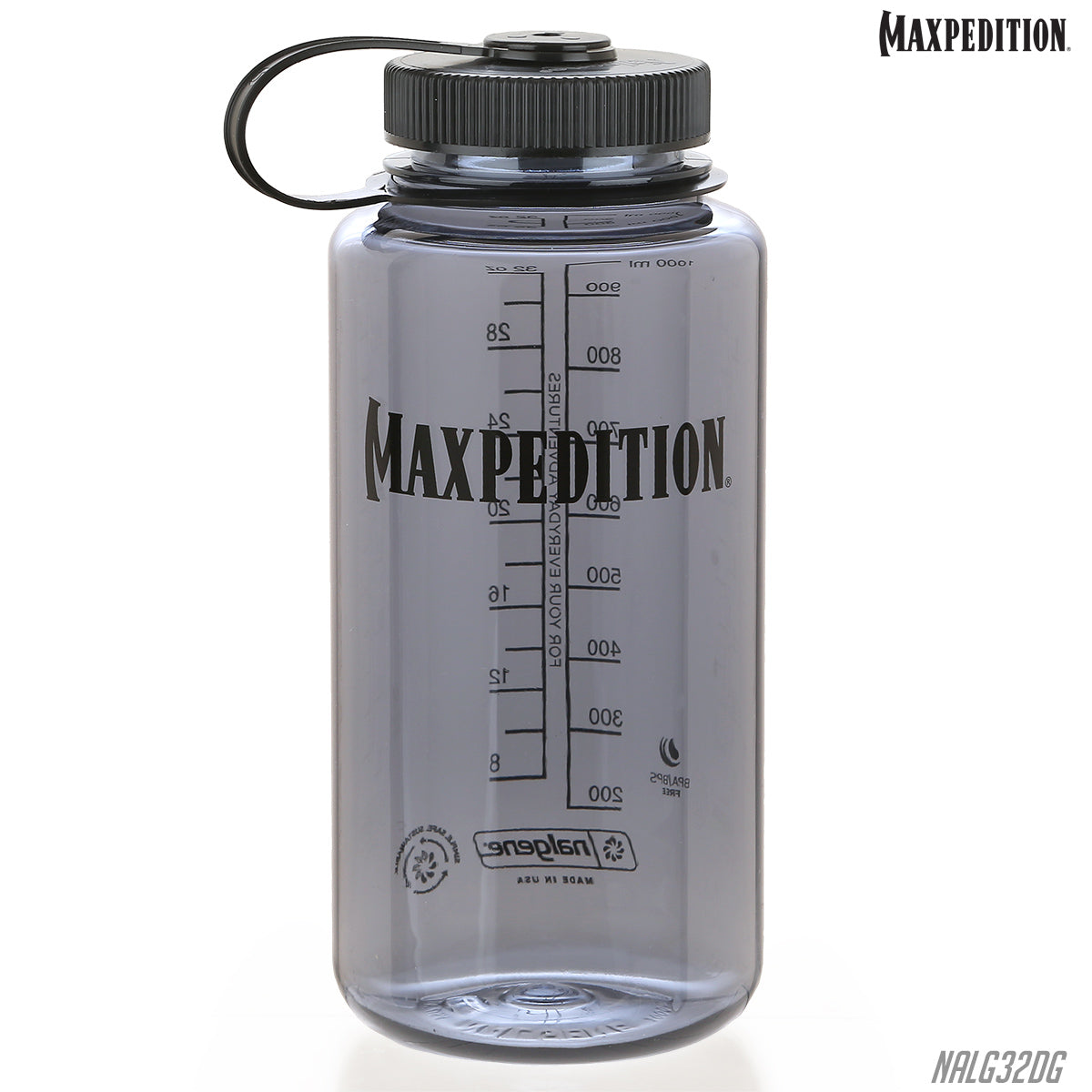 maxpedition-nalgene-trinkflasche-1l-wide-mouth-dark-gray image 1