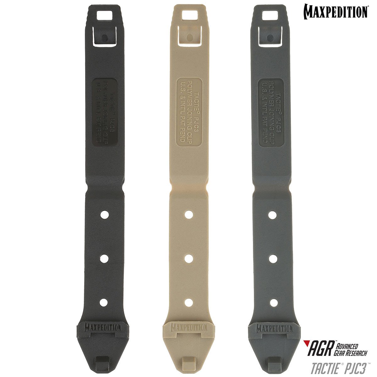 maxpedition-tactie-pjc3-clips-6er-molle-befestigung-grau image 6