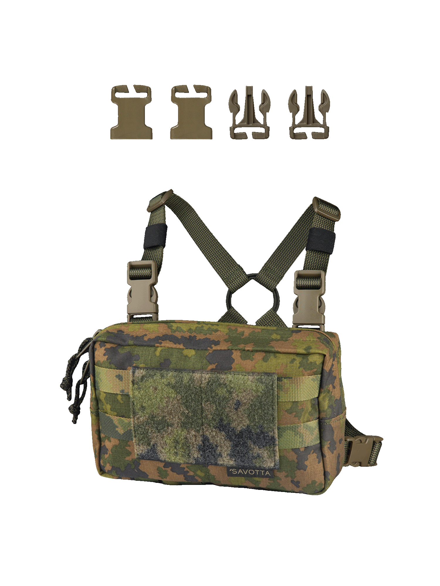savotta-kahakka-rintamus-chest-pack-gr-n-set-schnallen image 6