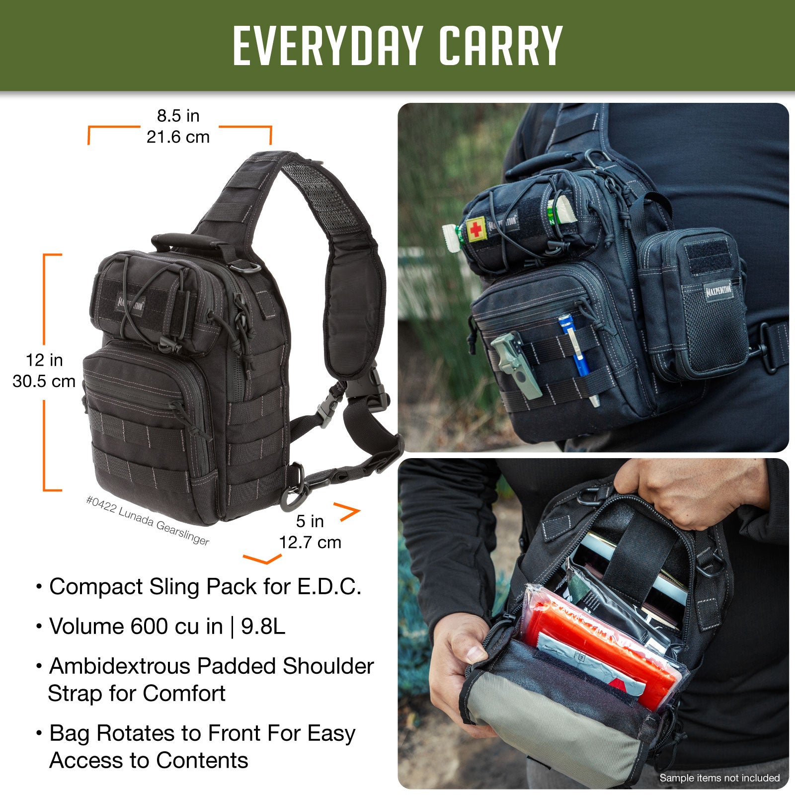 maxpedition-lunada-gearslinger-sling-bag-9-8l-schwarz image 3