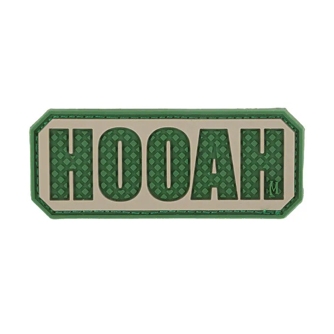 maxpedition-legacy-hooah-morale-patch-arid-pvc-schrift image 1