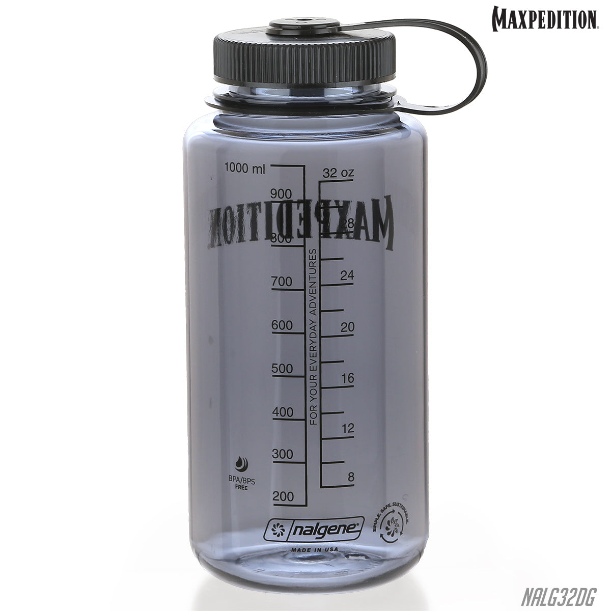 maxpedition-nalgene-trinkflasche-1l-wide-mouth-dark-gray image 2