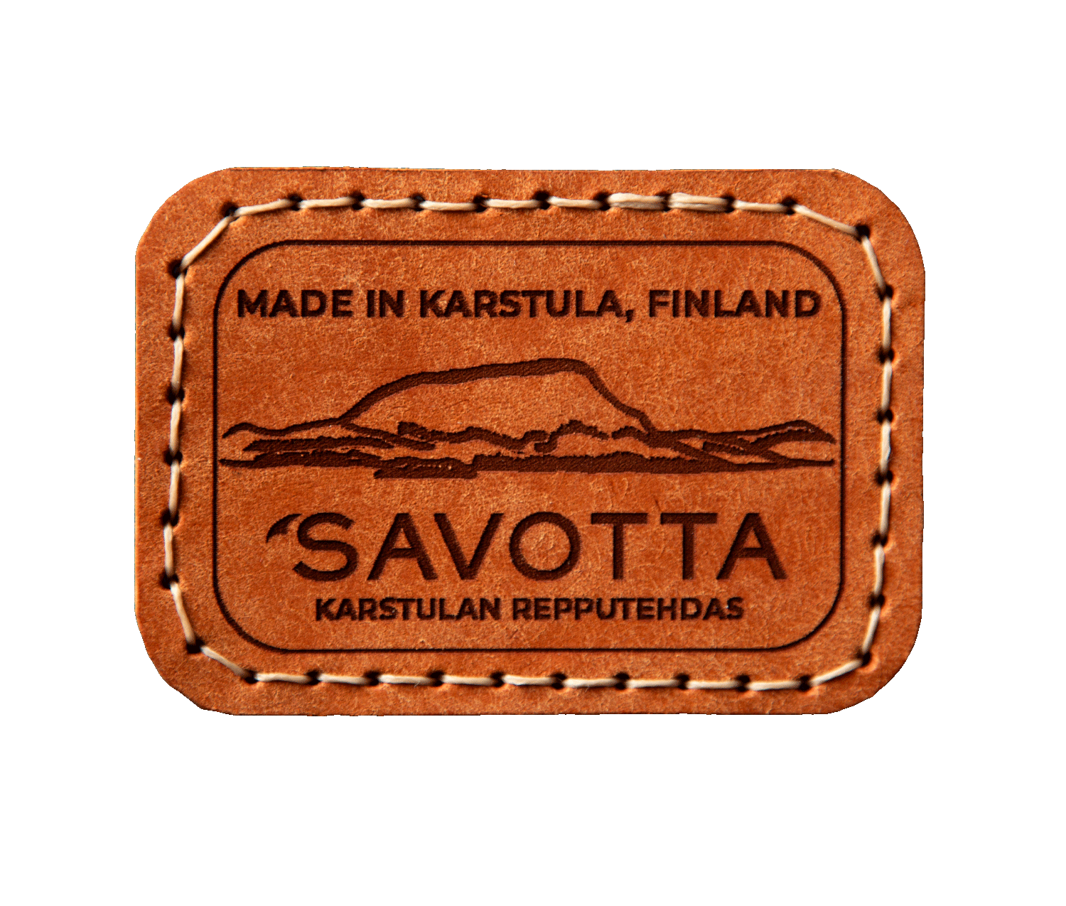 savotta-j-k-ri-lederpatch-patch-braun-mit-klett image 1