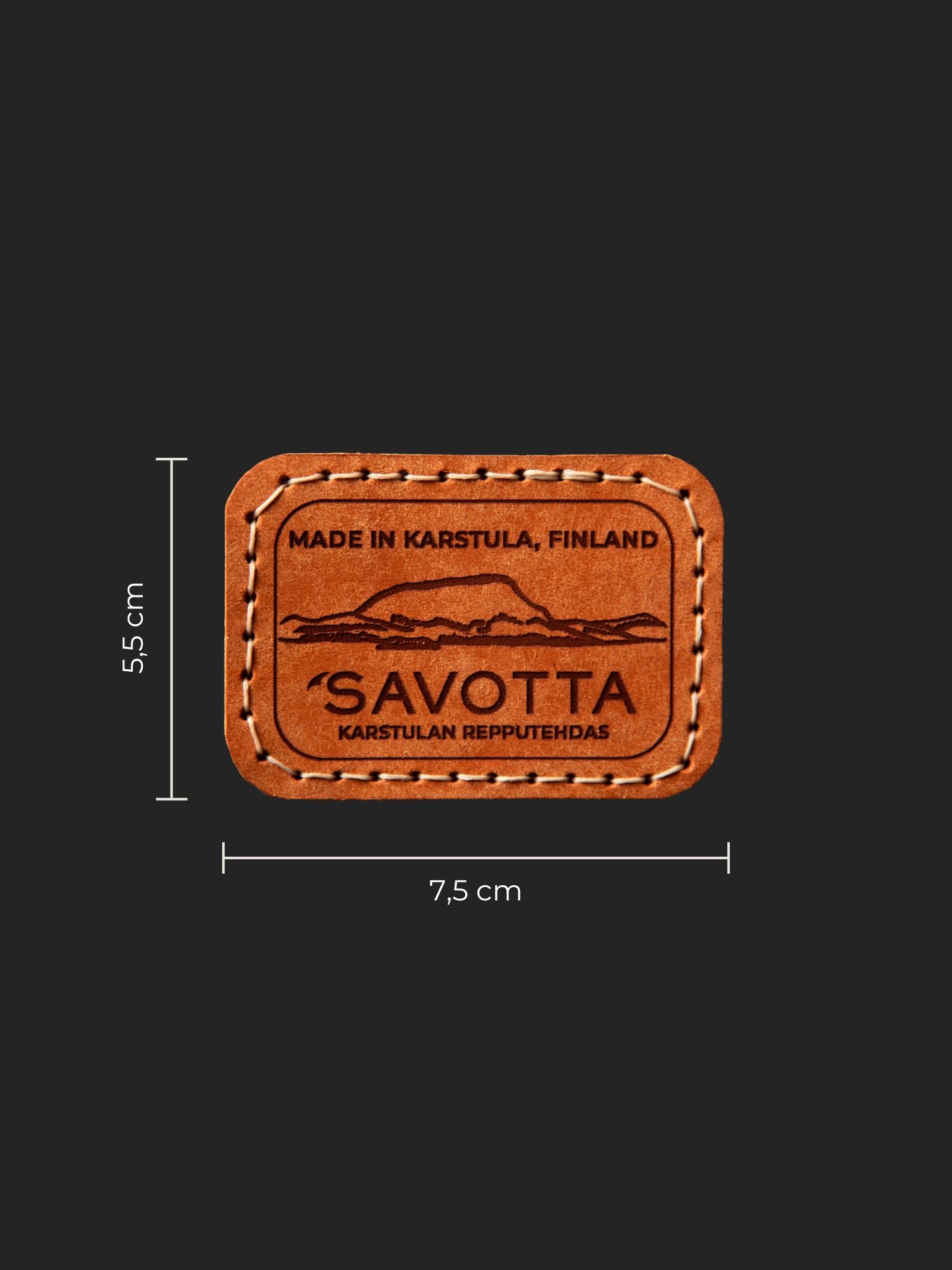savotta-j-k-ri-lederpatch-patch-braun-mit-klett image 7